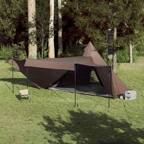 vidaXL Σκηνή Οικογενειακή Tipi 8 Ατόμων Αδιάβροχη Καφέ