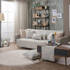 Ριχτάρι Nebraska 07 Greige Teoran Three-Seater 180x300cm Ακρυλικό,Βαμβάκι, Polyester