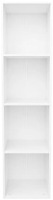 vidaXL Βιβλιοθήκη/Έπιπλο Τηλεόρασης Λευκό 36x30x143 εκ. Επεξ. Ξύλο