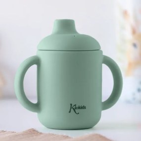 Εκπαιδευτικό Ποτηράκι Σιλικόνης Kiokids 120ml Μέντα