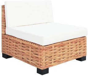 vidaXL Σετ Καναπέ 18 Τεμαχίων από Γνήσιο Ρατάν