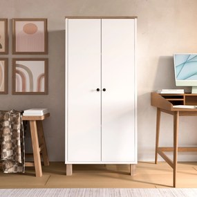 Ντουλάπι Λευκό / Δρυς IBRI 61x33x133.6