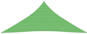 vidaXL Πανί Σκίασης Ανοιχτό Πράσινο 3,6 x 3,6 x 3,6 μ. από HDPE 160 γρ./μ²