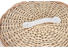 Καλάθι για τα Βρώμικα Ρούχα Home ESPRIT Φυσικό λυγαριά Boho 45 x 45 x 55 cm 3 Τεμάχια