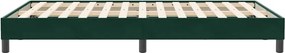 vidaXL Box Spring Κρεβάτι χωρίς στρώμα Σκούρο πράσινο Βελούδινο