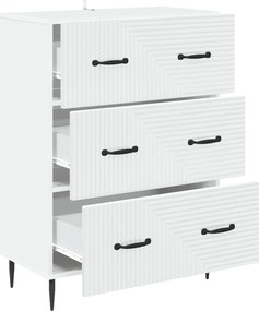 vidaXL Ντουλάπι με Συρτάρια Λευκό 66 x 34,5 x 89,5 εκ
