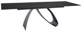 STÓŁ DIUNA CERAMIC CZARNY NOIR DESIRE / CZARNY MAT (160-240)X90 DIOMMI-80-3629