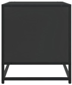 vidaXL Έπιπλο Τηλεόρασης Μαύρο 120,5x40x46εκ από Επεξεργ. Ξύλο/Μέταλλο