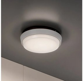 Πλαφονιέρα Φωτιστικό Οροφής LED 10W IP54 3000K Alu Zafferano-LD0130B3-Λευκό LD0130B3