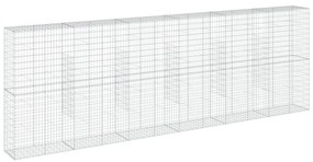 vidaXL Συρματοκιβώτιο με Κάλυμμα 600x50x200εκ. από Γαλβανισμένο Χάλυβα