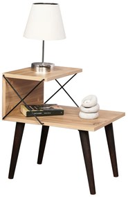 ΒΟΗΘΗΤΙΚΟ ΤΡΑΠΕΖΙ ΚΟΜΟΔΙΝΟ ΜΕΛΑΜΙΝΗΣ ΣΕ ΦΥΣΙΚΟ ΧΡΩΜΑ 50x40x55Υεκ.HM9434.01