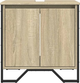 vidaXL Ντουλάπι Νιπτήρα Μπάνιου Sonoma Δρυς 60x35x60 εκ. Επεξ. Ξύλο