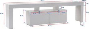 Έπιπλο Τηλεόρασης Atlantic Πεύκο DAZOGRU 180x31.3x50