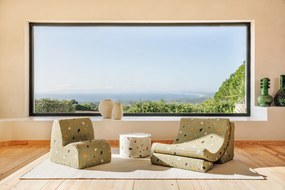 Terrazzo Καρεκλα Moon Υφασμα Μπουκλε / Σενιλ Ανοιχτό Πράσινο
