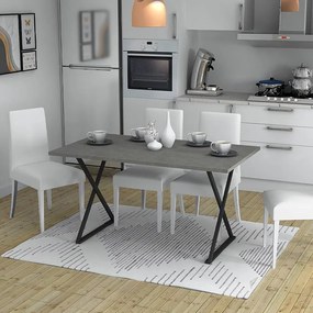 ΤΡΑΠΕΖΙ BETTE MEGAPAP ΧΡΩΜΑ ΓΚΡΙ ΣΚΥΡΟΔΕΜΑΤΟΣ 140X80X76ΕΚ.