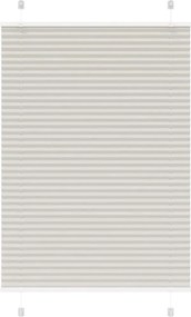 vidaXL Πλισέ περσίδα ανοιχτό γκρι 85x100 cm Πλάτος υφάσματος 84,4 cm