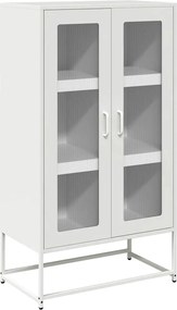 vidaXL Highboard Λευκό 68x39x123 cm Ατσάλι