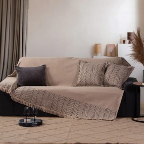 Ριχτάρι Marty Beige Nef-Nef Τριθέσιο Cotton-Polyester