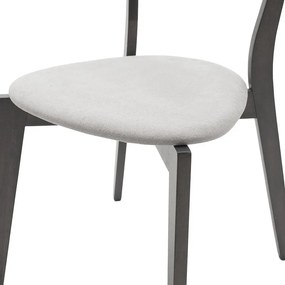 Tραπεζαρία Benson - Toto pakoworld σετ 5τμχ rustic grey - ύφασμα grey 80x80x75εκ (1 τεμάχια)