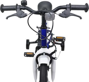 vidaXL Παιδικό Ποδήλατο 14 ίντσες για 3-5 ετών Μπλε Λευκό