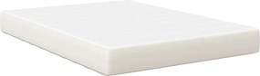 vidaXL Στρώμα Κρεβατιού με στρώμα Κρεμ 140 x 190 cm ύφασμα