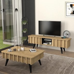 Έπιπλο τηλεόρασης Gemma sepet oak 150x35x47εκ