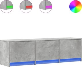 vidaXL Ντουλάπι TV Σκυρόδεμα 140 x 34 x 40 εκ Επεξεργασμένο ξύλο
