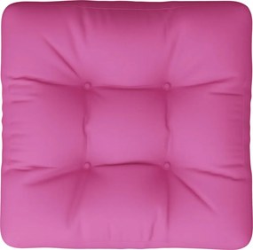 vidaXL Μαξιλάρι Παλέτας Ροζ 50 x 50 x 12 εκ. Υφασμάτινο