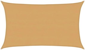 vidaXL Πανί Σκίασης Ορθογώνιο Άμμου 5x8 μ. HDPE 160 γρ./μ²
