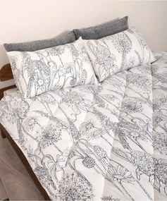 Πάπλωμα διπλό από ύφασμα Μπλε σκούρο 195x205 cm