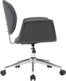 vidaXL Καρέκλα Γραφείου Περιστρεφόμενη Γκρι Υφασμάτινη