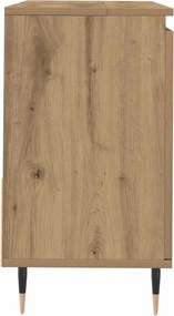 vidaXL Ντουλάπι Μπάνιου τεχνίτης Δρυς 65x33x60 εκ. Επεξεργασμένο Ξύλο