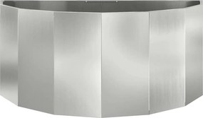 vidaXL Γλάστρα Ασημί 120 x 60 x 50 εκ. Επικαλυμμένος Χάλυβας