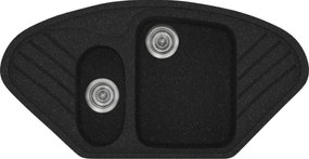 Sanitec Classic 302 (96×51) - Γρανιτένιος νεροχύτης - Granite BLACK