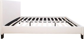 ΚΡΕΒΑΤΙ ΜΕ ΣΤΡΩΜΑ BECCA HM21283.01 ΛΕΥΚΟ PU--ΓΙΑ 150x200εκ