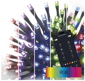 Έξυπνα Λαμπάκια Σειρά 80 LED 8,4W RGB Μαύρο ΙΡ44 8m Wi-Fi GoSmart D4ZR01 Emos-D4ZR01-Μαύρο D4ZR01