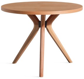 Τραπέζι Vegas 117FRF1410 Φ100x75cm Natural Mdf,Ξύλο