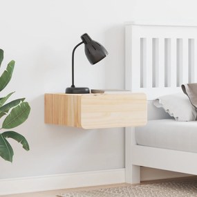 vidaXL Τοίχου Κομοδίνο με συρτάρι Επιτοίχιο 2 pcs Καφέ 39 x 34 x 16.5 εκ.