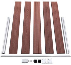 vidaXL Πάνελ Περίφραξης Καφέ 699 x 106 εκ. από WPC