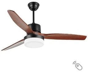 Ανεμιστήρας Οροφής LED Φ130 DC 40W Ponente 180 RPM Μαύρο-Wege LINEME 02-00194 Μαύρο