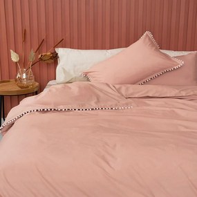 Παπλωματοθήκη Pon-Pon Rose Palamaiki  Semi-double 170x240cm 100% Cotton