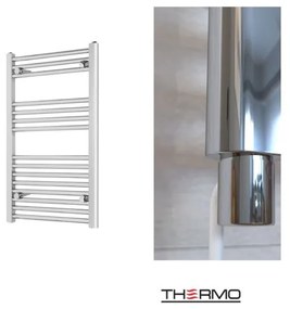 Thermo ALTO Θερμαινόμενη πετσετοκρεμάστρα από Mild Steel με ηλεκτρική λειτουργία, 80x50cm Chrome