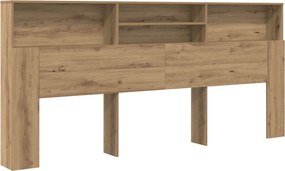 vidaXL Κρεβάτι με Κεφαλάρι Artisan Oak Επεξεργασμένο ξύλο