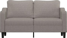 vidaXL Καναπές Διθέσιος Taupe 140 εκ. Υφασμάτινος