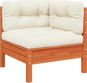 vidaXL Patio Sofa Καφέ ξύλο πεύκου