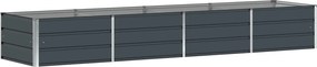 vidaXL Γλάστρα Ανθρακί 320 x 80 x 45 cm Ατσάλι