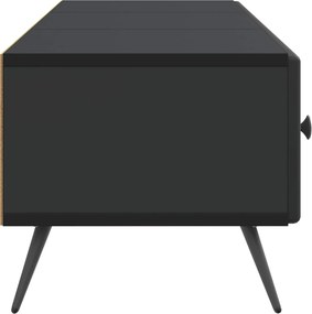 vidaXL Ντουλάπι TV Μαύρο 147 x 34,5 x 30 εκ Επεξεργασμένο Ξύλο