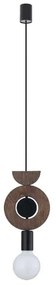 Φωτιστικό Οροφής Drops Wood D 11176 16x216,5cm 1xE27 25W Walnut-Black Nowodvorski
