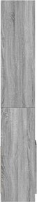 vidaXL Ντουλάπι Γκρι Sonoma 92x33x180εκ. από Επεξεργασμένο Ξύλο