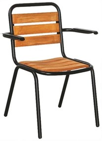 Καρέκλα Canyon/P-2T 02-00-1359 57x66x85cm Black-Oak